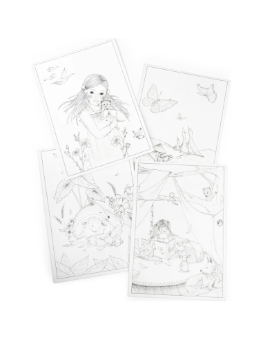 24 modèles de dessin Kidywolf - Les Rosalies - Moulin Roty - Les Rosalies