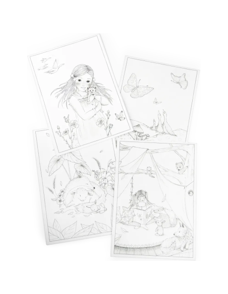 24 modèles de dessin Kidywolf - Les Rosalies - Moulin Roty - Les Rosalies