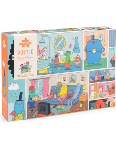 Puzzle Chez les Schmouks 500 pcs - Les Schmouks - Moulin Roty - Les Schmouks