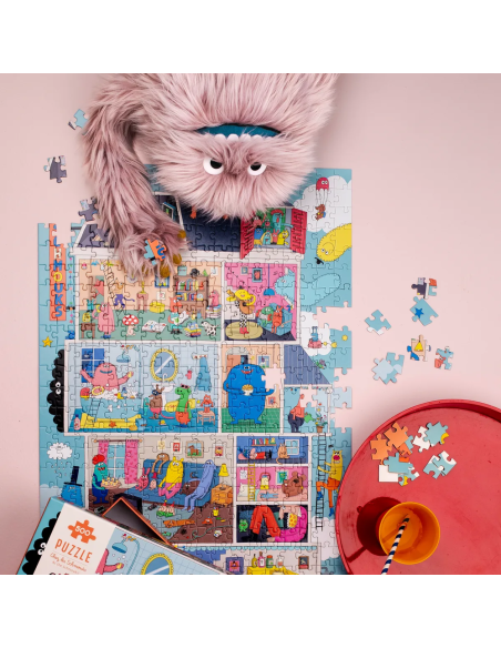 Puzzle Chez les Schmouks 500 pcs - Les Schmouks - Moulin Roty - Les Schmouks