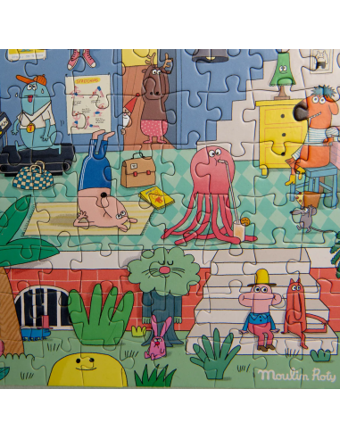 Puzzle Chez les Schmouks 500 pcs - Les Schmouks - Moulin Roty - Les Schmouks