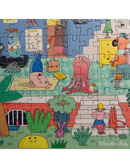 Puzzle Chez les Schmouks 500 pcs - Les Schmouks - Moulin Roty - Les Schmouks