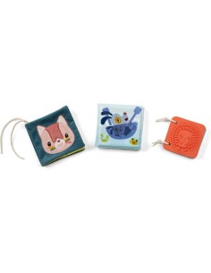 3 livres sensoriels Jardin - Set de naissance - Lilliputiens 2