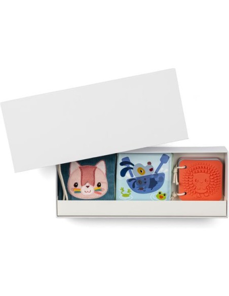 3 livres sensoriels Jardin - Set de naissance - Lilliputiens