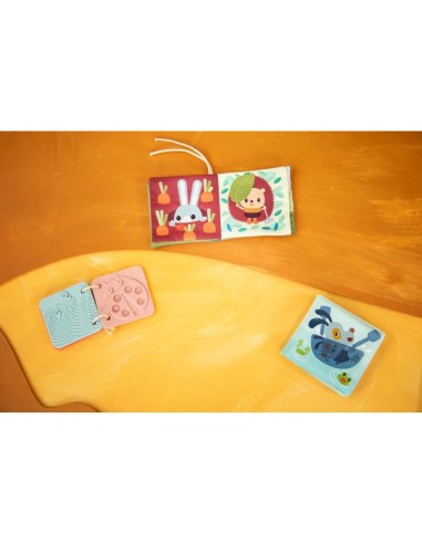 3 livres sensoriels Jardin - Set de naissance - Lilliputiens