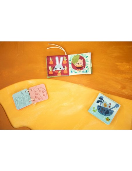 3 livres sensoriels Jardin - Set de naissance - Lilliputiens
