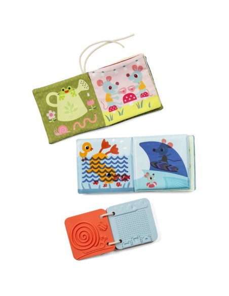 3 livres sensoriels Jardin - Set de naissance - Lilliputiens