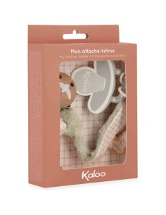 Attache-tétine verte en tissu pour bébé - Dès la naissance - Kaloo