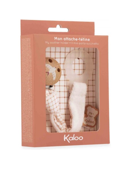 Attache-tétine crème en tissu pour bébé - Dès la naissance - Kaloo