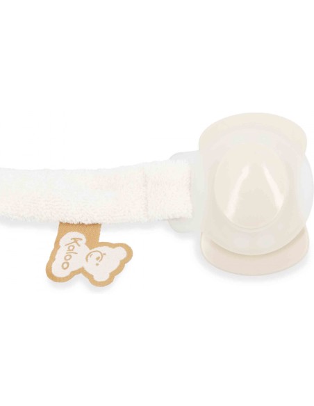 Attache-tétine crème en tissu pour bébé - Dès la naissance - Kaloo