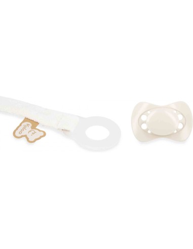 Attache-tétine crème en tissu pour bébé - Dès la naissance - Kaloo