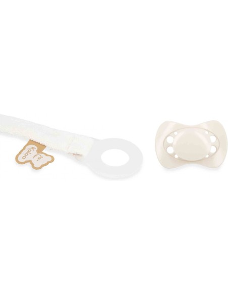 Attache-tétine crème en tissu pour bébé - Dès la naissance - Kaloo