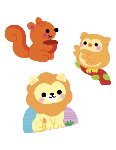 Gommettes Animaux x50 : Mosaïque, gommettes et stickers - Janod