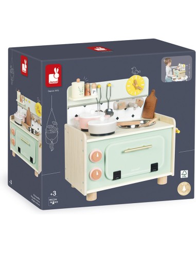 Petite cuisine pour enfant 3 ans - Petite cuisine en bois jouet - Janod