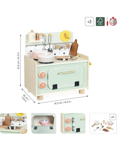 Petite cuisine pour enfant 3 ans - Petite cuisine en bois jouet - Janod