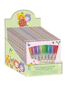 Minis stylos gel pailletés Papeterie 8 : Tampons & Papeterie - Janod