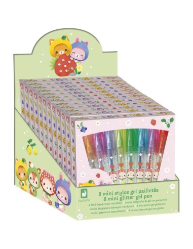 Minis stylos gel pailletés Papeterie 8 : Tampons & Papeterie - Janod