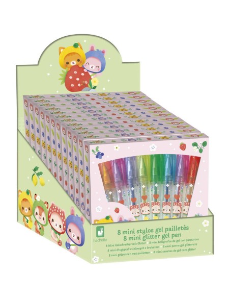 Minis stylos gel pailletés Papeterie 8 : Tampons & Papeterie - Janod