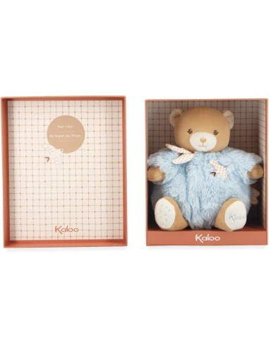 Ours en peluche Patapouf bleu pour bébé, 17 cm - Peluche ours - Kaloo