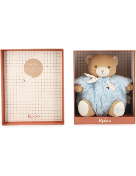 Ours en peluche Patapouf bleu pour bébé, 17 cm - Peluche ours - Kaloo