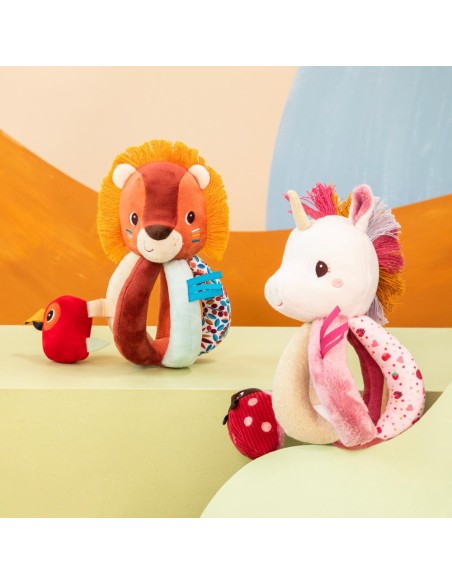 Hochet licorne à poignées - Lena - Hochet à poignées - Lilliputiens