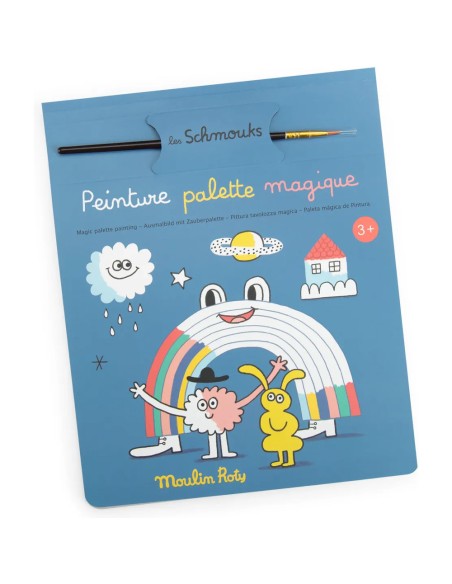 Peinture palette magique - Les Schmouks - Moulin Roty - Les Schmouks