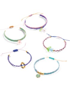 Bracelets macramé bleus - Perles et Bijoux - Techniques - Djeco 2
