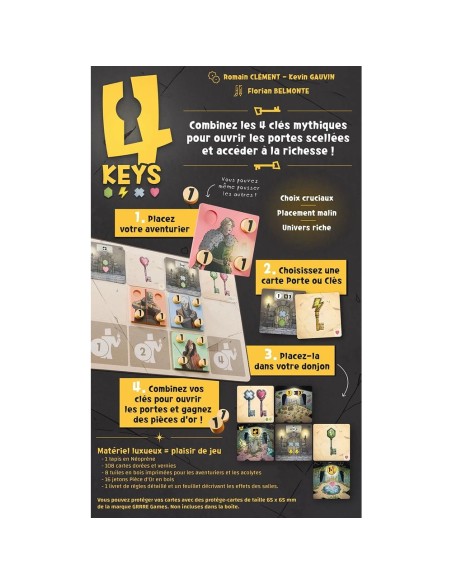 4 Keys - Jeu de société - greee games