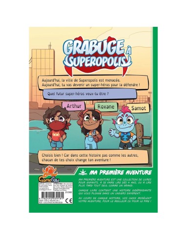 Grabuge à Superopolis - Ma Première Aventure - Livre-Jeu dès 4 ans - Espritje
