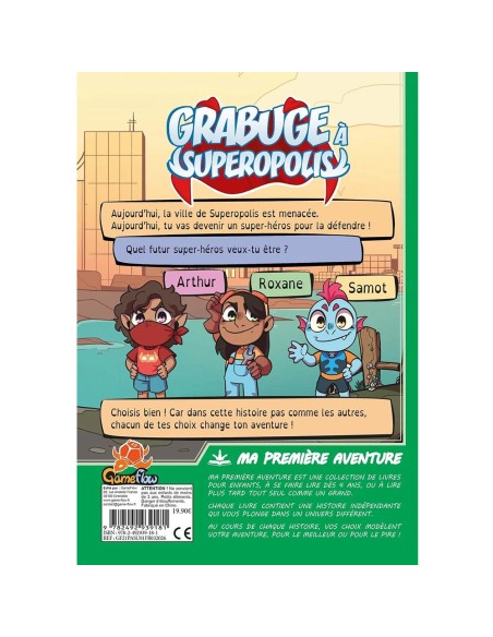 Grabuge à Superopolis - Ma Première Aventure - Livre-Jeu dès 4 ans - Espritje