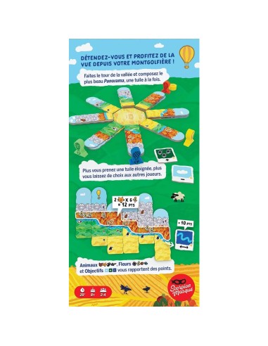 Panorama - Jeu de Société - Jeu de Pose de Tuiles - Le Scorpion Masqué