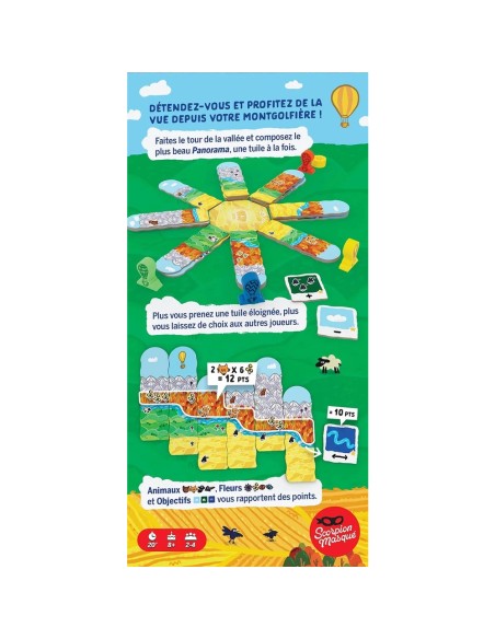 Panorama - Jeu de Société - Jeu de Pose de Tuiles - Le Scorpion Masqué