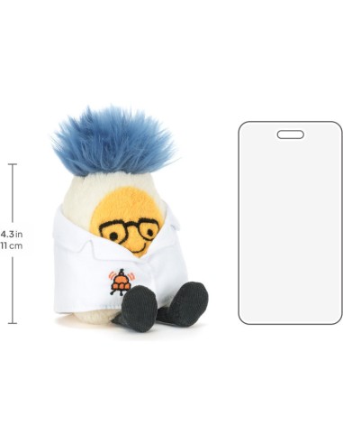 Amuseables Boiled Egg Scientist Outfit - Jellycat