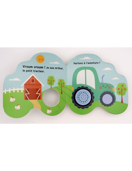 Petits véhicules sonores - Arthur le tracteur - Livres enfants - Auzou