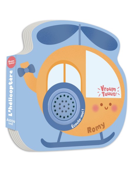 Petits véhicules sonores - Romy l'hélicoptère - Livres enfants - Auzou