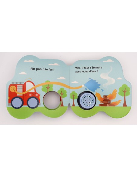 Petits véhicules sonores - Léo le camion de pompiers - Livres enfants - Auzou