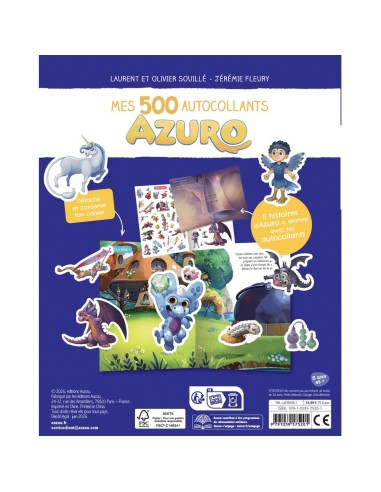 500 autocollants azuro - Activités et loisirs créatifs - Auzou