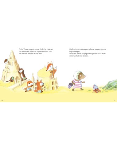 Petite taupe et le concours de châteaux de sable - Livres enfants - Auzou