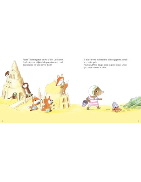 Petite taupe et le concours de châteaux de sable - Livres enfants - Auzou