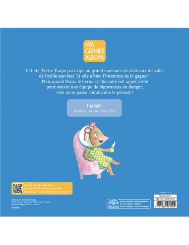 Petite taupe et le concours de châteaux de sable - Livres enfants - Auzou