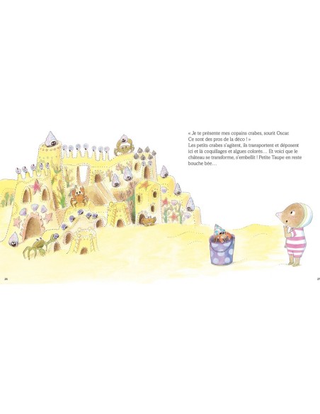 Petite taupe et le concours de châteaux de sable - Livres enfants - Auzou