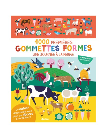 1000 premières gommettes formes ferme - Activités et loisirs créatifs - Auzou
