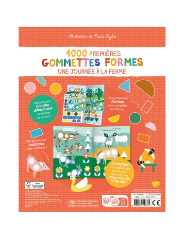 1000 premières gommettes formes ferme - Activités et loisirs créatifs - Auzou