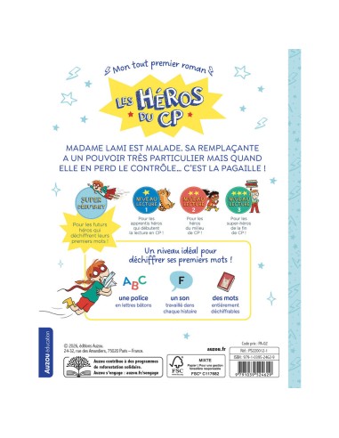 Les héros du cp - super débutant - Pagaille à l'école ! - Parascolaire - Auzou