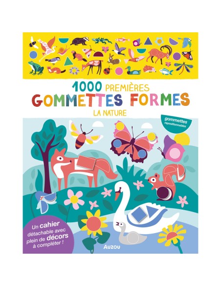 Mes tout premiers autocollants - 1000 premières gommettes formes la nature - Activités et loisirs créatifs - Auzou