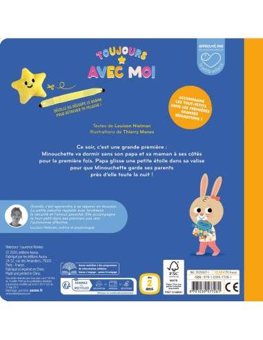 Toujours avec moi - Ma première nuit sans toi - Livres enfants - Auzou