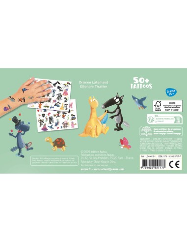 Mes p'tits tattoos - Loup - Activités et loisirs créatifs - Auzou