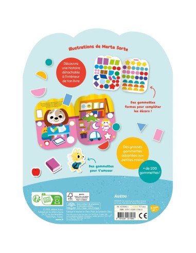 Gommettes formes - La rentrée de petit chien - Activités et loisirs créatifs - Auzou