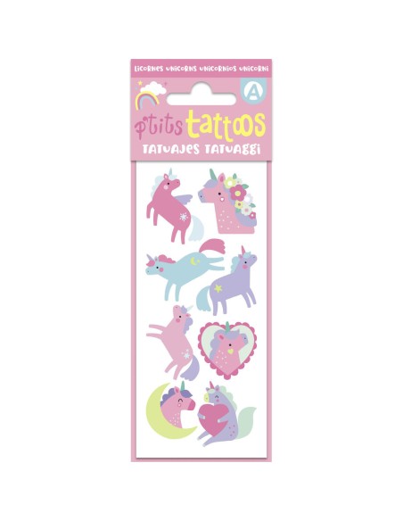 Mes p'tits tattoos - Mes p'tits tattoos licornes - Activités et loisirs créatifs - Auzou
