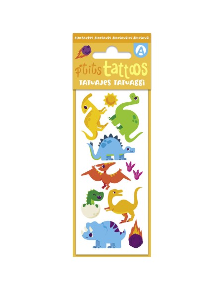 Mes p'tits tattoos - Mes p'tits tattoos dinosaures - Activités et loisirs créatifs - Auzou